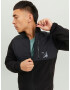 JACK & JONES Jachetă fleece 'Filo' negru / alb - Pled.ro