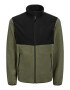 JACK & JONES Jachetă fleece 'FLAME' oliv / negru - Pled.ro