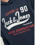 Jack & Jones Junior Bluză de molton albastru închis / roșu / alb - Pled.ro