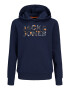 Jack & Jones Junior Bluză de molton albastru noapte / gri / portocaliu / negru - Pled.ro