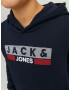 Jack & Jones Junior Bluză de molton 'Corp' albastru noapte / gri / roșu / alb - Pled.ro