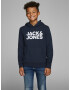 Jack & Jones Junior Bluză de molton bleumarin / alb - Pled.ro