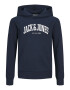 Jack & Jones Junior Bluză de molton 'JOSH' bleumarin / alb - Pled.ro