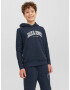 Jack & Jones Junior Bluză de molton 'JOSH' bleumarin / alb - Pled.ro