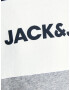 Jack & Jones Junior Bluză de molton bleumarin / gri amestecat / alb - Pled.ro