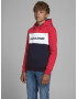 Jack & Jones Junior Bluză de molton bleumarin / roșu / alb - Pled.ro