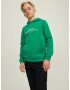 Jack & Jones Junior Bluză de molton 'BRINK CITY' verde iarbă / alb - Pled.ro