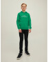 Jack & Jones Junior Bluză de molton 'BRINK CITY' verde iarbă / alb - Pled.ro