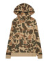 Jack & Jones Junior Bluză de molton 'CAMO' șampanie / maro / verde iarbă / alb - Pled.ro