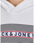 Jack & Jones Junior Bluză de molton 'ECORP' bleumarin / roși aprins / negru / alb - Pled.ro