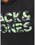 Jack & Jones Junior Bluză de molton 'Miles' gri / verde neon / negru - Pled.ro