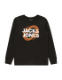 Jack & Jones Junior Bluză de molton 'LUCA' portocaliu închis / negru / alb - Pled.ro