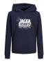 Jack & Jones Junior Bluză de molton 'Map' bleumarin / albastru deschis / portocaliu / alb - Pled.ro