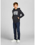 Jack & Jones Junior Bluză de molton negru / alb - Pled.ro