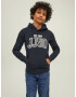 Jack & Jones Junior Bluză de molton negru / alb - Pled.ro