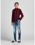 Jack & Jones Junior Cămașă 'Gingham' roșu / negru - Pled.ro