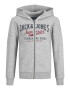 Jack & Jones Junior Hanorac 'Logo' gri amestecat / roșu / negru - Pled.ro