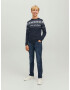 Jack & Jones Junior Pulover albastru noapte / alb - Pled.ro