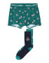 Jack & Jones Junior Seturi de lenjerie 'SWEET SANTA' bleumarin / verde pin / roșu / alb - Pled.ro