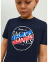 Jack & Jones Junior Tricou 'Cody' albastru / albastru noapte / roșu / alb - Pled.ro