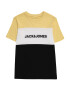 Jack & Jones Junior Tricou albastru închis / galben deschis / alb - Pled.ro