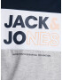 Jack & Jones Junior Tricou albastru marin / gri amestecat / portocaliu - Pled.ro