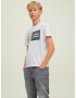 Jack & Jones Junior Tricou albastru marin / verde măr / alb - Pled.ro