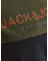 Jack & Jones Junior Tricou albastru noapte / oliv / portocaliu închis - Pled.ro