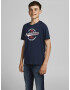 Jack & Jones Junior Tricou albastru noapte / roșu pepene / alb - Pled.ro