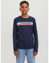 Jack & Jones Junior Tricou 'Alex' bleumarin / gri deschis / roșu - Pled.ro