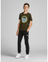 Jack & Jones Junior Tricou 'Bilo' albastru deschis / oliv / verde deschis / alb - Pled.ro