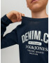 Jack & Jones Junior Tricou bleumarin / alb - Pled.ro