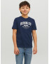 Jack & Jones Junior Tricou bleumarin / alb - Pled.ro