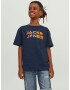 Jack & Jones Junior Tricou bleumarin / gri / portocaliu - Pled.ro