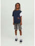 Jack & Jones Junior Tricou bleumarin / portocaliu / alb - Pled.ro