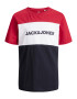 Jack & Jones Junior Tricou bleumarin / roșu / alb - Pled.ro