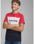 Jack & Jones Junior Tricou bleumarin / roșu / alb - Pled.ro