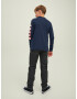 Jack & Jones Junior Tricou bleumarin / roșu deschis / negru / alb - Pled.ro