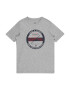 Jack & Jones Junior Tricou 'BOOSTER' bleumarin / gri deschis / roșu - Pled.ro