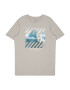 Jack & Jones Junior Tricou 'BOOSTER' cyan / gri piatră / alb - Pled.ro