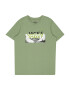 Jack & Jones Junior Tricou 'Booster' verde / negru / alb - Pled.ro