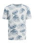 Jack & Jones Junior Tricou 'Breezy' albastru marin / alb - Pled.ro