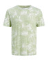 Jack & Jones Junior Tricou 'Breezy' verde pastel / alb - Pled.ro