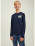 Jack & Jones Junior Tricou 'Brink' bleumarin / alb - Pled.ro