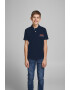 Jack & Jones Junior Tricou 'Charles' bleumarin / portocaliu / alb - Pled.ro