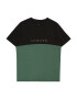 Jack & Jones Junior Tricou 'COPENHAGEN' verde smarald / negru / alb - Pled.ro