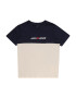 Jack & Jones Junior Tricou 'CORP' ecru / bleumarin / roșu intens / alb - Pled.ro