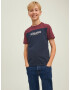 Jack & Jones Junior Tricou 'Dan' albastru / galben / roșu bordeaux / alb - Pled.ro