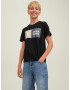 Jack & Jones Junior Tricou galben citron / negru / alb - Pled.ro