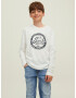 Jack & Jones Junior Tricou gri bazalt / alb - Pled.ro